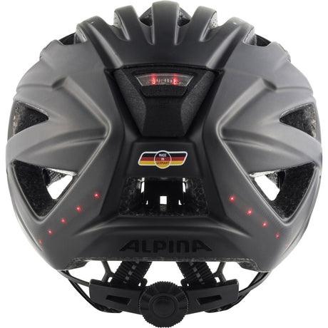 Alpina sports urban hjelm haga led 51-56 mat sort