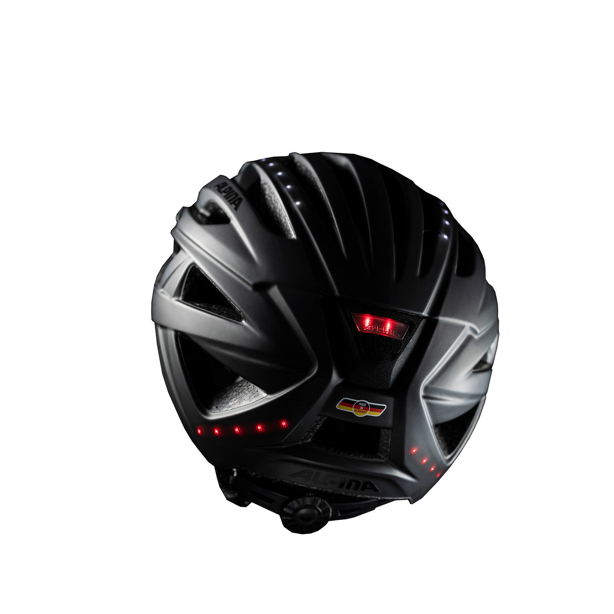 Alpina sports urban hjelm haga led 51-56 mat sort