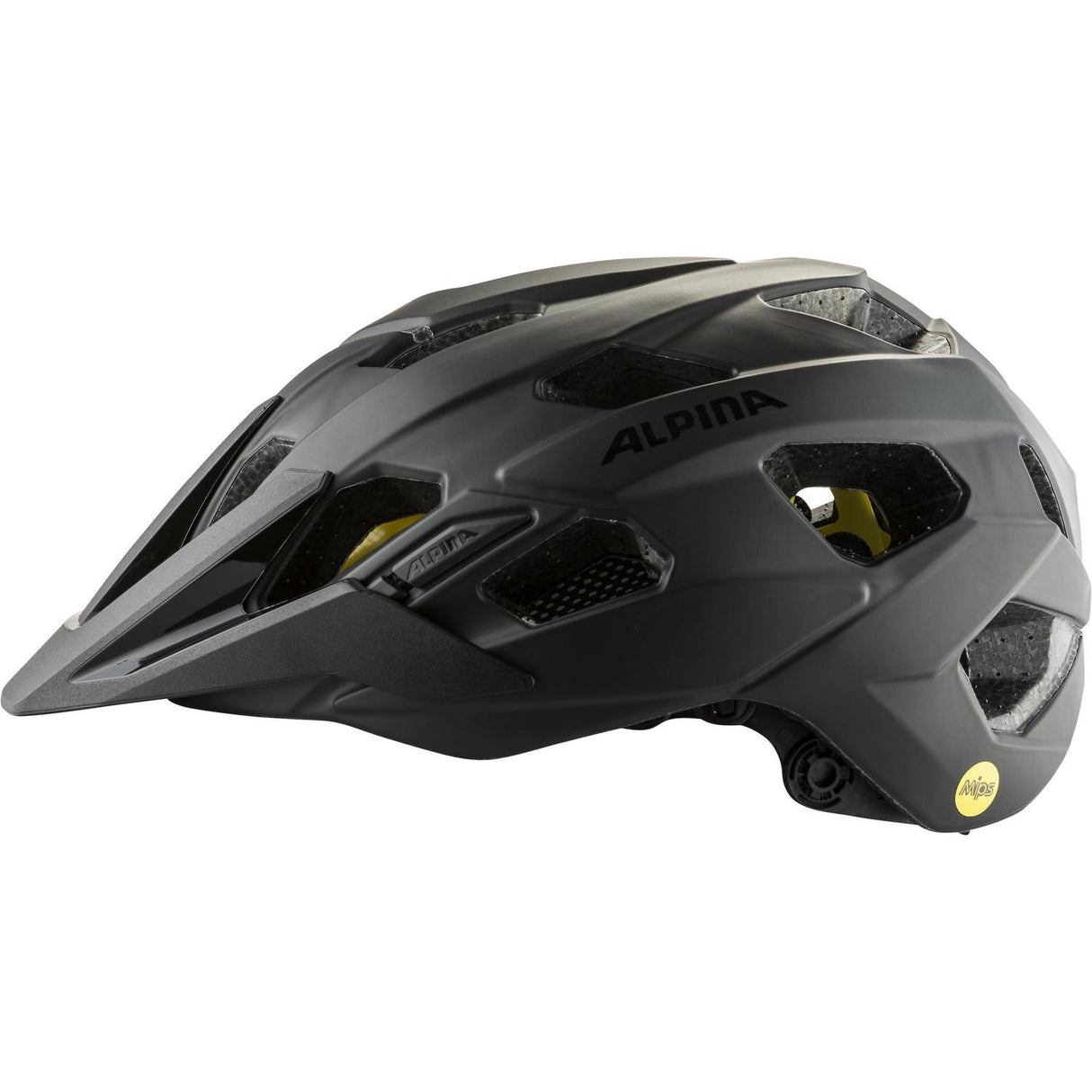 Alpina sports mtb hjelm plose mips 52-57 mat sort
