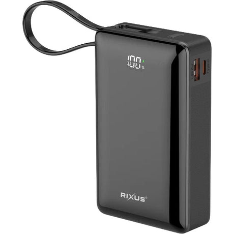 Olympisk sportstøj Rixus Power Bank RXPB02B 20.000mAh Li-ion USB-C -A Sort