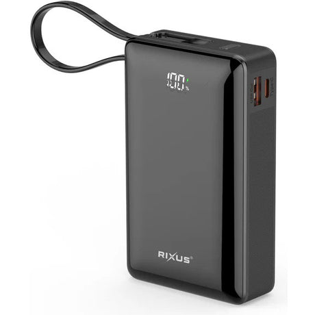 Olympisk sportstøj Rixus Power Bank RXPB02B 20.000mAh Li-ion USB-C -A Sort