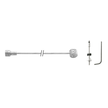 Elvedes tromlebremse inderkabel 2250mm galvaniseret med dele (på kort)