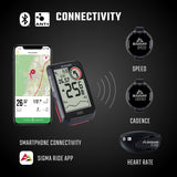 Sigma Rox 4.0 GPS SW White HR Styringsholder + Ant + Ble Brabstiev