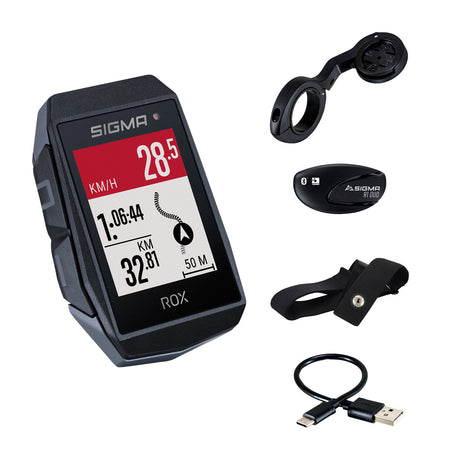 Sigma Rox 11.1 EVO GPS HR SET SET SW CHORT BUTLER+ANT+BLE BORST+USB-C