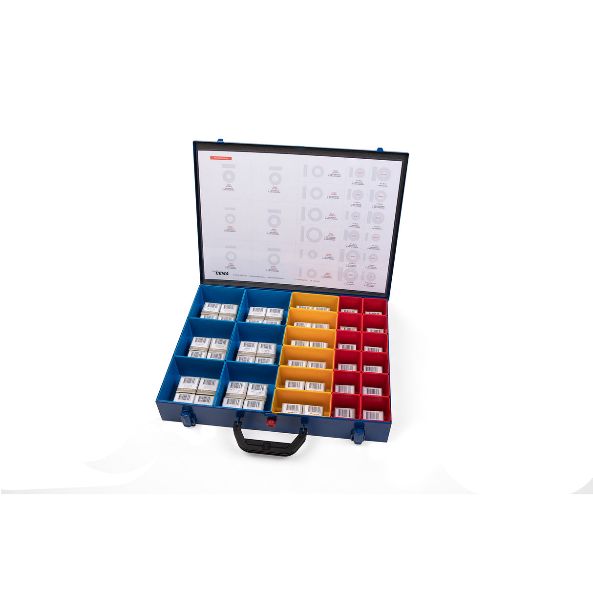 CEMA Range Box Lejer Prof. Chrome stål 96-delt