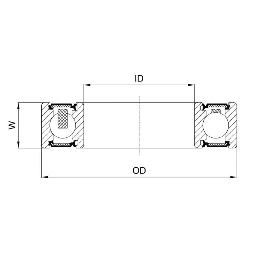 Union Kogellager CB-305 686 LLB 6x13x5 Keramik