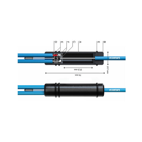 Universal Cable Splitter Set Elvedes med valgfri ABS -funktion (på kortet)
