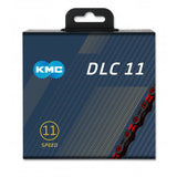 KMC Bicycle Chain DLC 11 118 Schakels - Red Black
