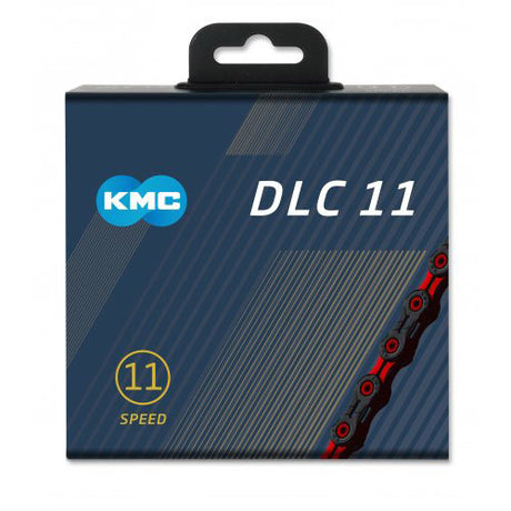 KMC Bicycle Chain DLC 11 118 Schakels - Red Black