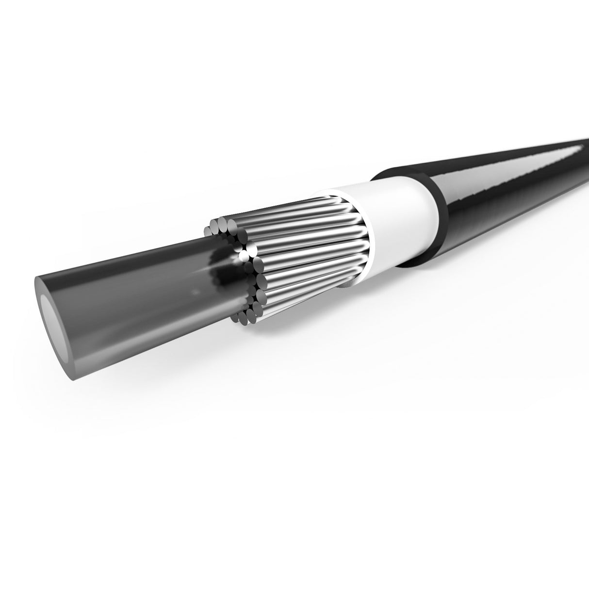 Skift udendørs kabel med foring 10 meter ø4,2 mm