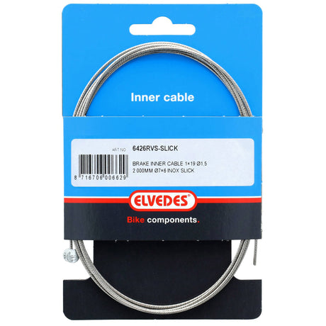 Elvedes kabelsystemer bv elvedes bremse inderkabel 2000 mm rustfrit stål glat �1,5 mm T-nippel