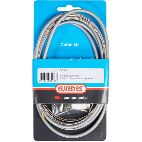 Gearkabel sæt Elvedes 1700 2250 mm Universal Sturmey Archer Rustfrit stål - Sølv (på kort)