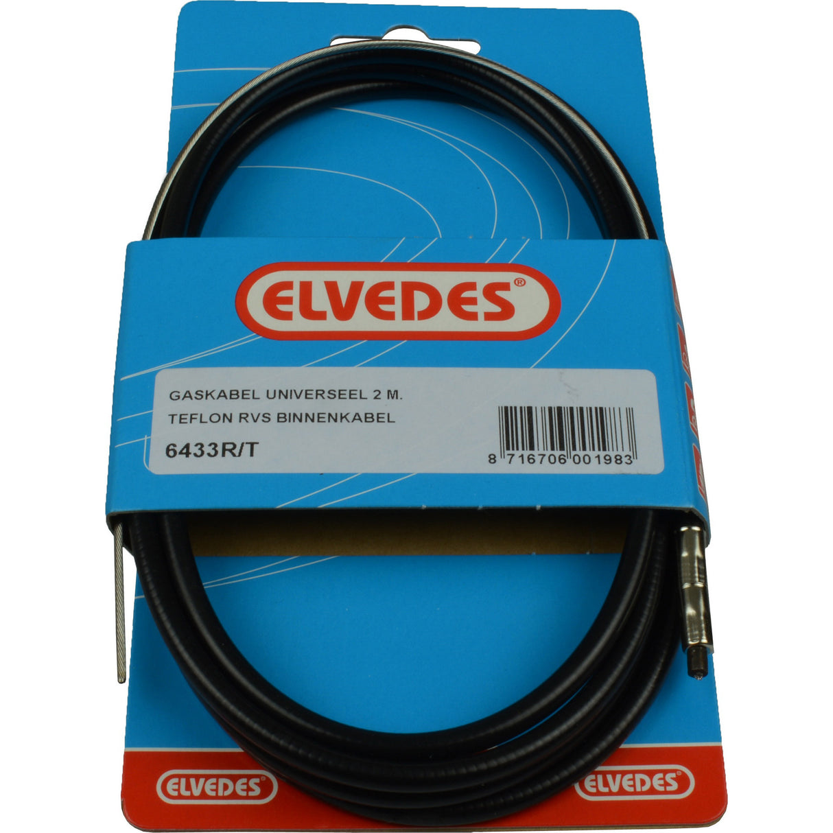 Elvedes Gas Cabel Kit Universal Teflon 6433R T