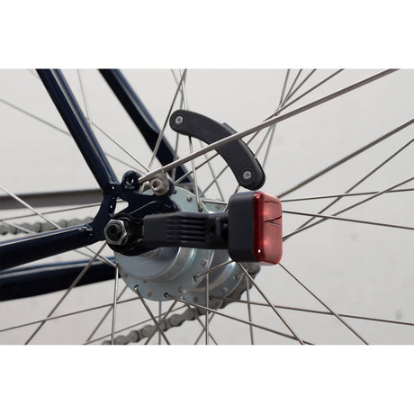 cykelbelysning AMS Konstant stål rød hvid 4 dele