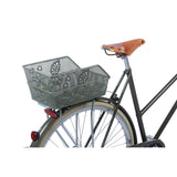 Basil Cento Flower S - Cykelkurv - På bagsiden - Olivengrøn