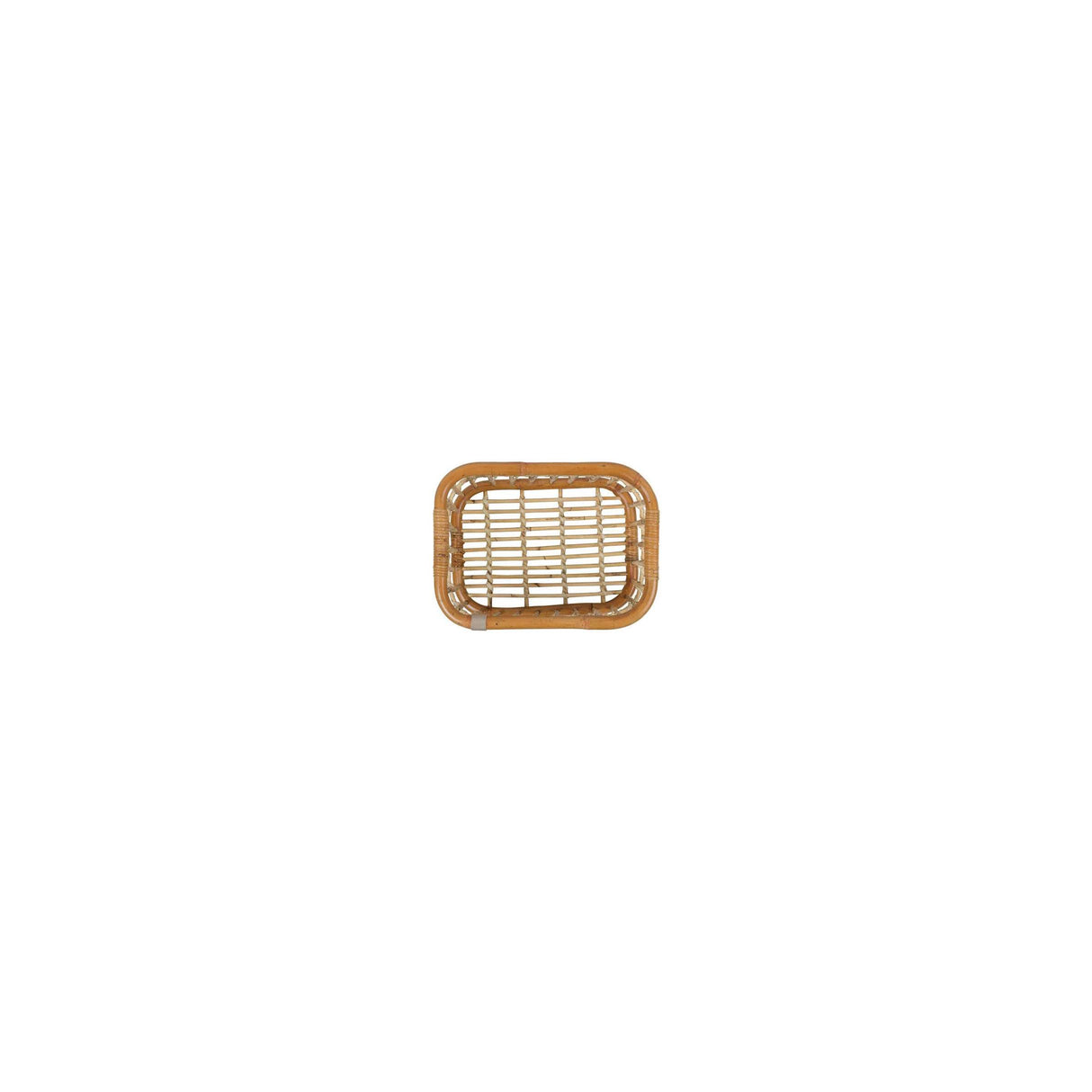 Basil Green Life - Ratting Bicycle Basket - Medium - Land Natural Brown