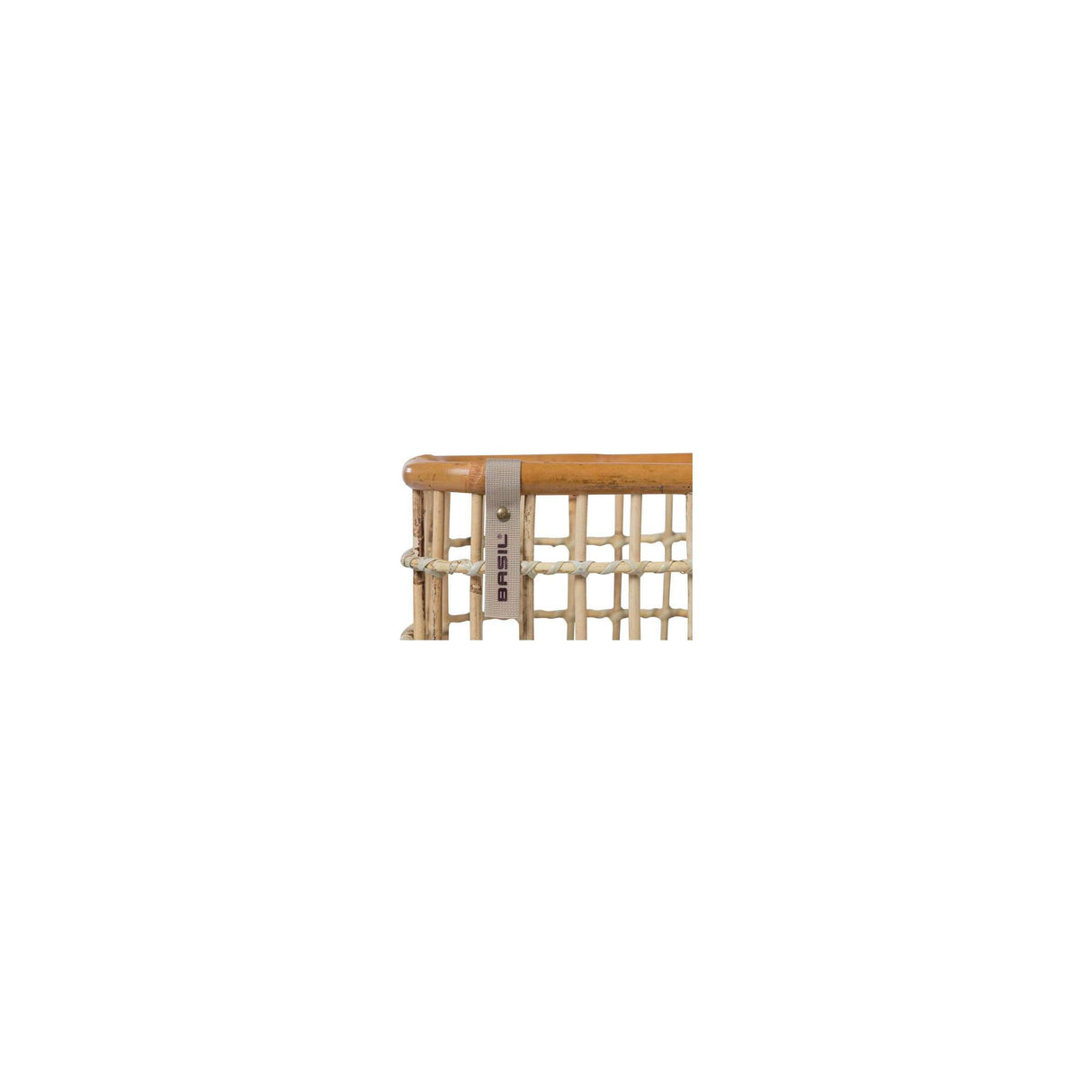 Basil Green Life - Ratting Bicycle Basket - Medium - Land Natural Brown