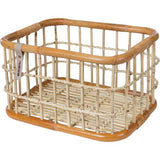 Basil Green Life - Rattan Bicycle Basket - Stor - First - Natural Brown
