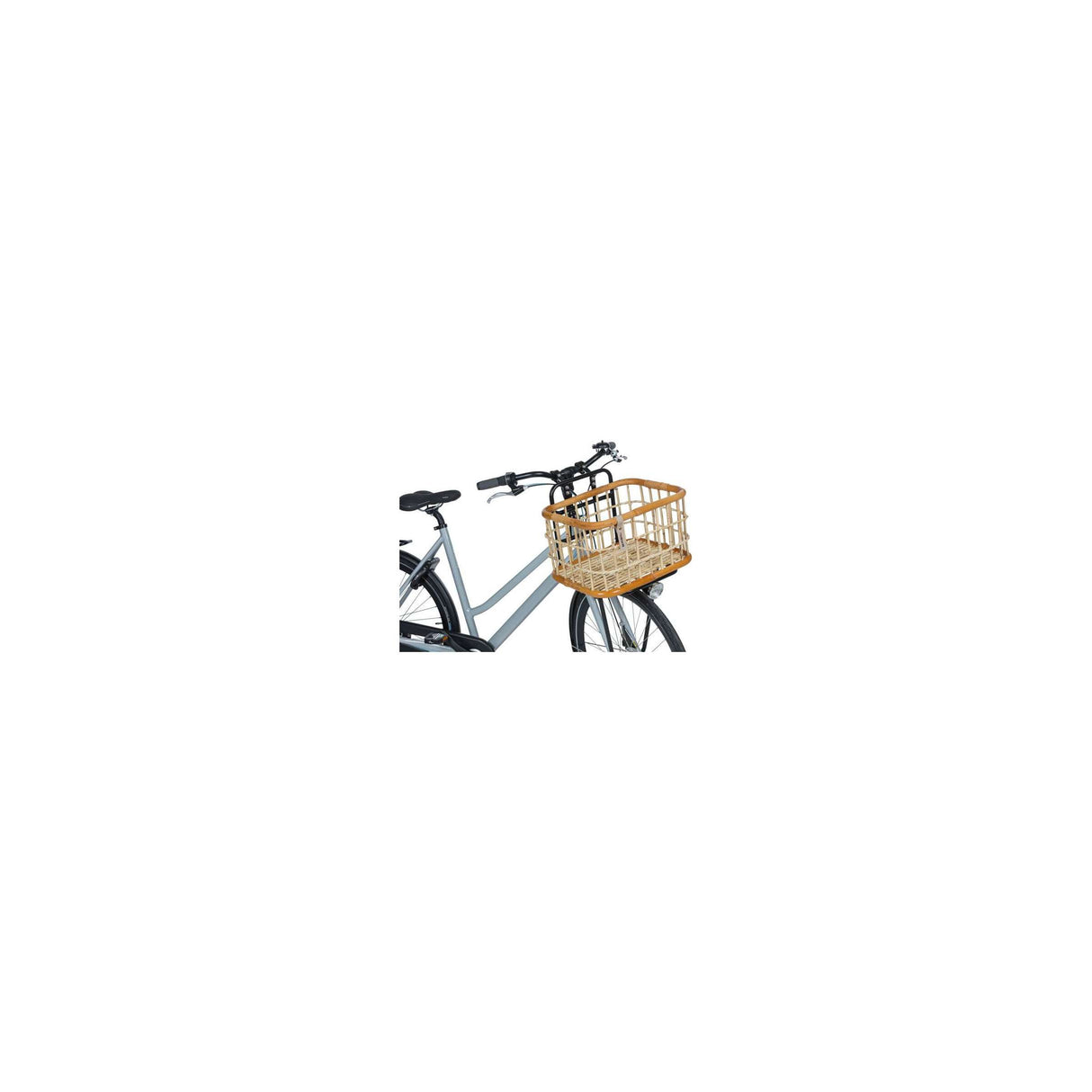 Basil Green Life - Rattan Bicycle Basket - Stor - First - Natural Brown