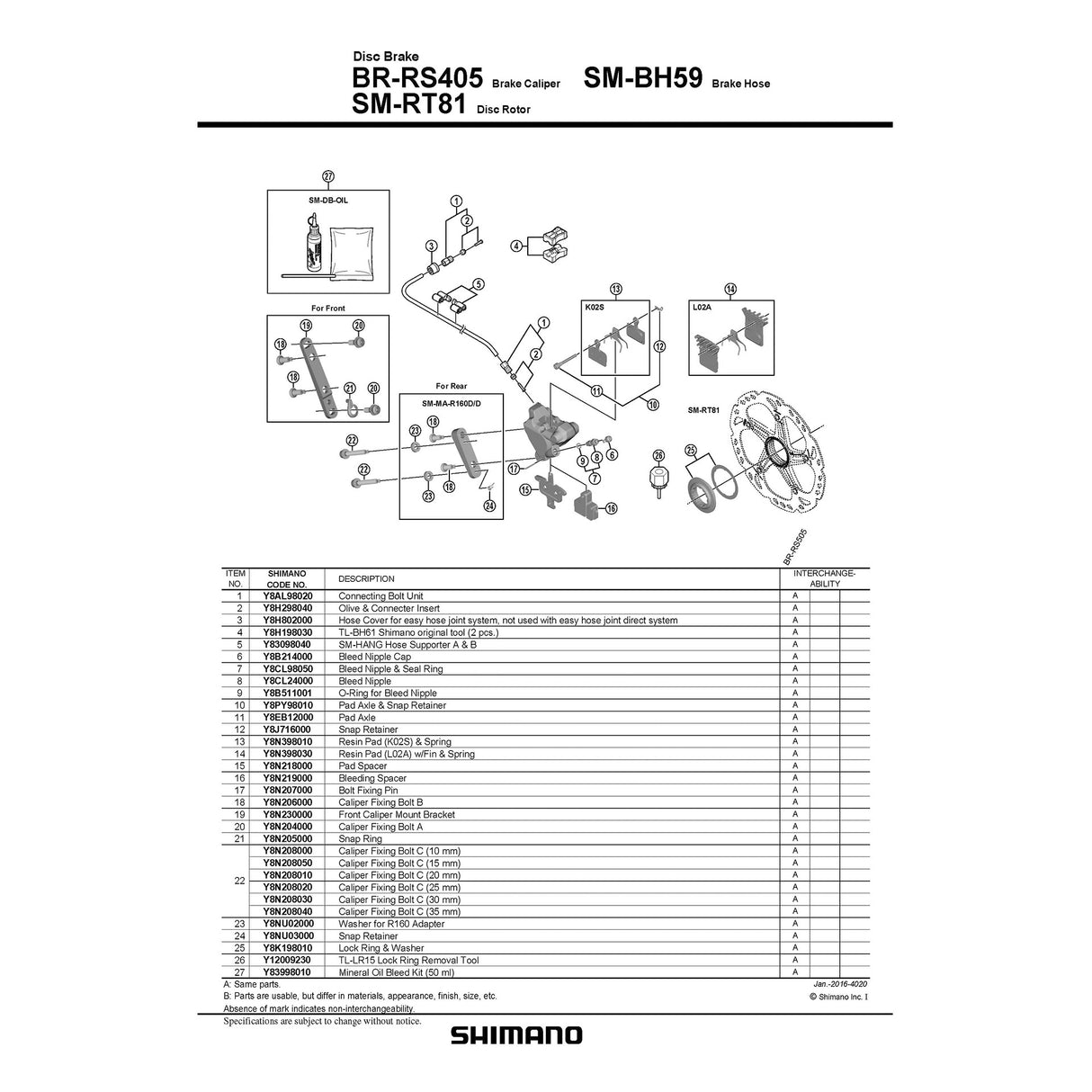 Shimano Centerlock SM-RT81, der leverer låsningsskiver