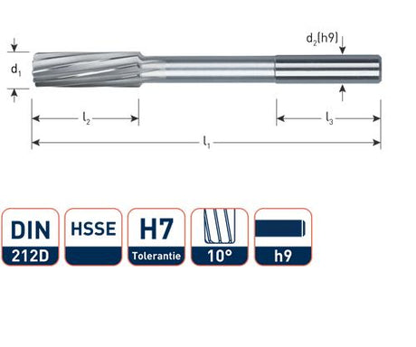 Rotec maskinrømmer cil.h7 5,0mm