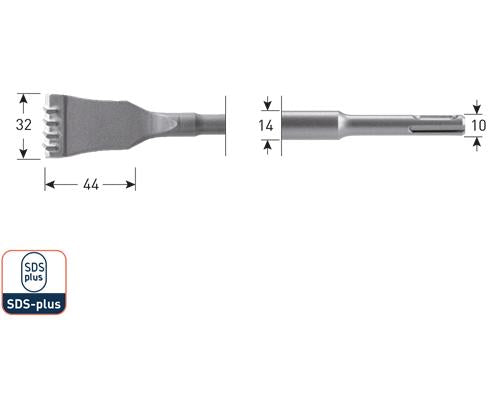 Rotec sds ledmejsel hm 125mm