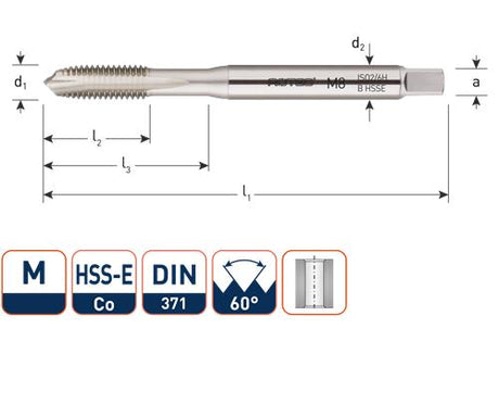 Rotec maskinhane din376 m8