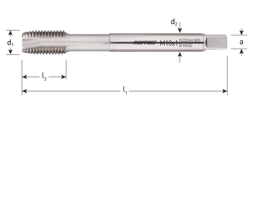 Rotec maskinhane din371 mf8x0,75