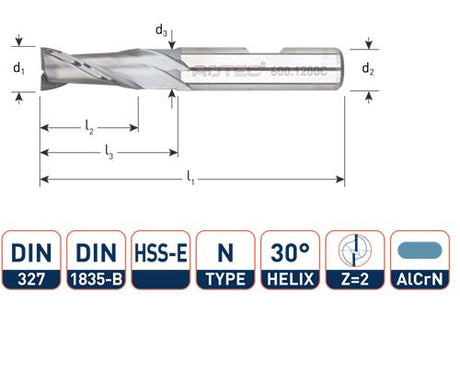 Rotec nøgleskærer kort din327 4,0 mm svejsebelagt (u)