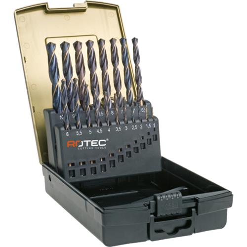 Rotec spiralborsæt 1-10x0,5mm hss-r 19-delt