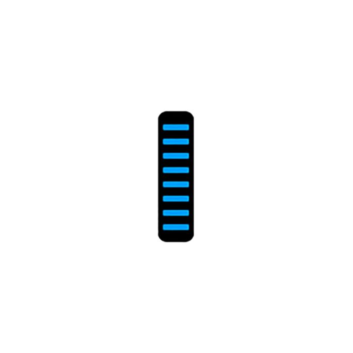 Rrp proguard kabelbinder - front - klistermærke - max beskyttelse - cyan