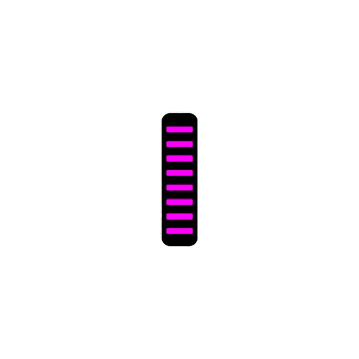 Rrp proguard kabelbinder - front - klistermærke - max beskyttelse - magenta