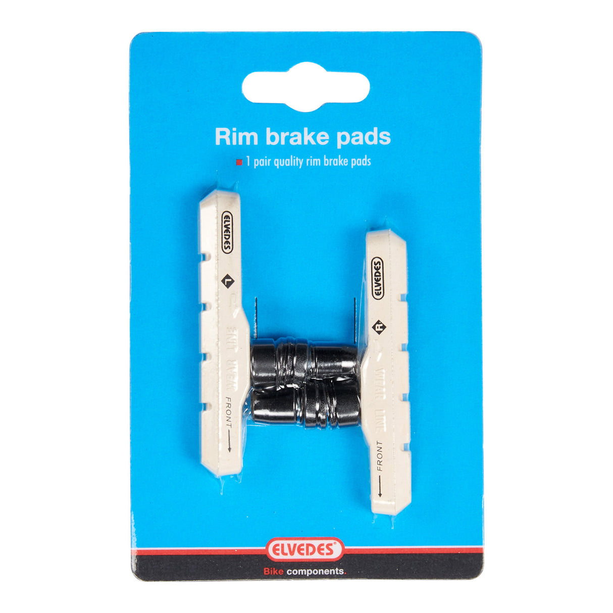 Bremseblok sæt Elvedes V -Brake 72 mm - Hvid (på kort)