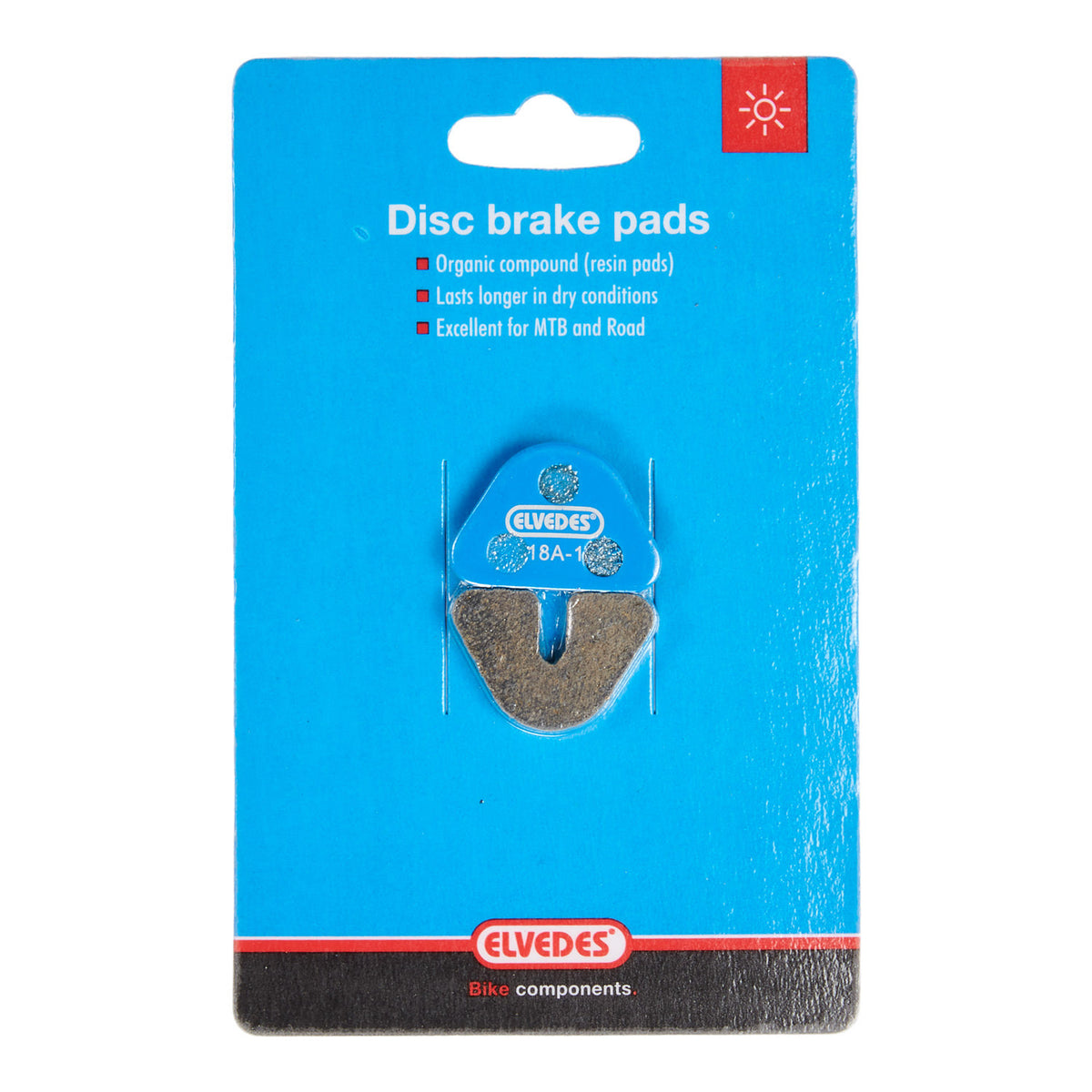 Disc Brake Block Set Elvedes Organic Datech Twincam (1 par)