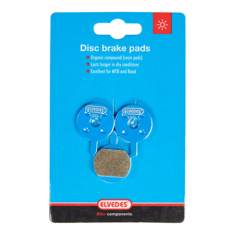 Disc Brake Block Set Elvedes Organic Promax DSK-400, DSK-601J, XNINE (1 par)