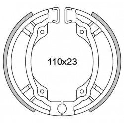 NewFren Brake Segment Set GF1300 PGO TGB 303 bageste