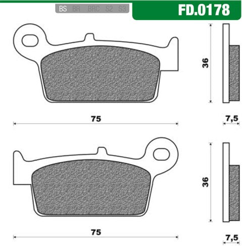 NewFren Brake Block Set New Fren FD0178