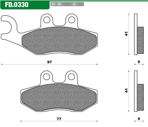 NewFren Disc Brake Block FD0330 Runner NM