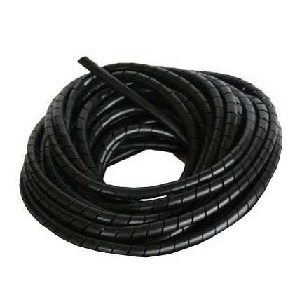 Kabelrammebeskytter spiral 9-30mm sort (25m)