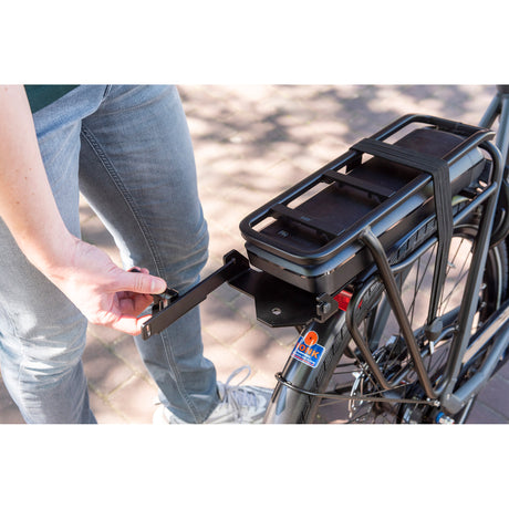Steco batterilås bagholder - til Bosch BES2 BES3 batteri - sort