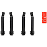 Eurofender spatd ef systema lige stangholder sort sæt a 4