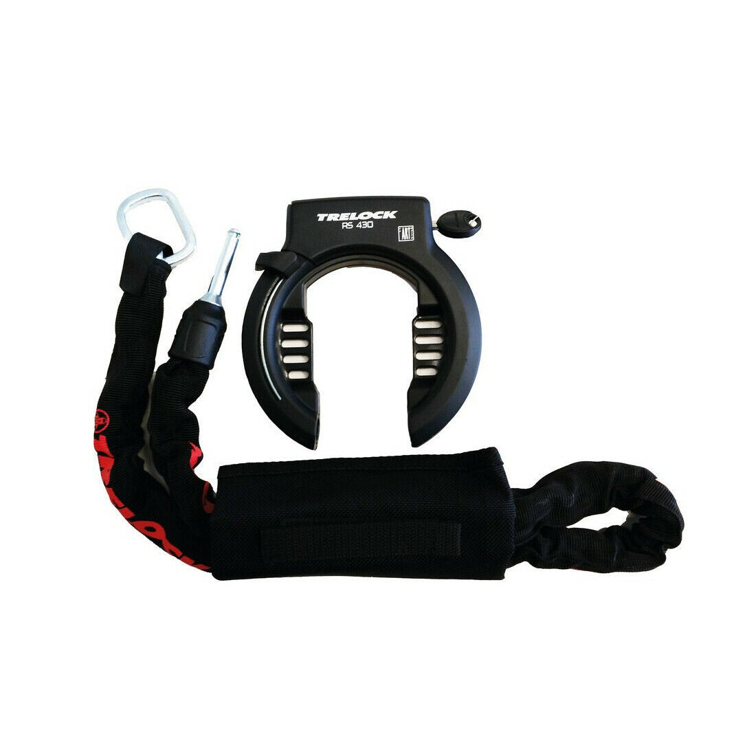 Trelock Rs 430 ZR 355 - cykellås, 1 m, sort