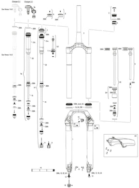 RockShox affjedret gaffel Lyrik Ultimate RC2 Sus.Fork RS Lyrik Ult.RC2 27.5 Boost 160mm Sort