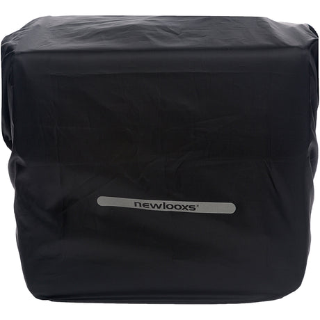 Ny looxs regnomslag Dubbel - sort vandtæt polyester cykelpose - refleksion - 40x97 cm