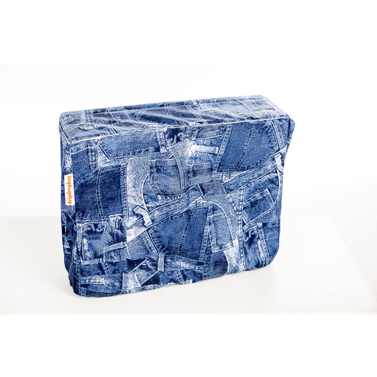 Dripdropbag regnslag til skuldertaske - vandafvisende polyester - jeans 40 x 30 x 20 cm