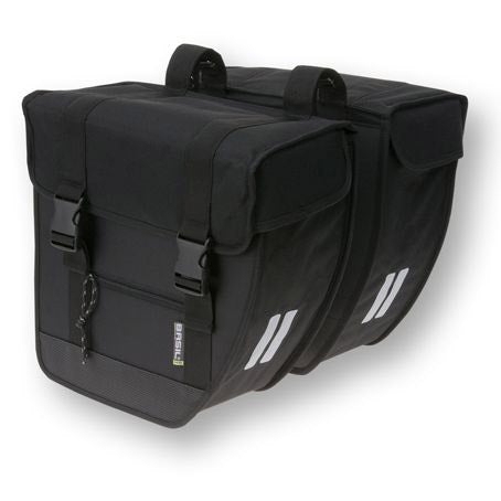 Basil tour xl dobbeltpose 40 liter sort 17016