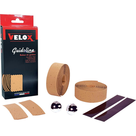Velox styret kork vintage brun - 1,75 m x 30 mm - Elastisk og dæmpning