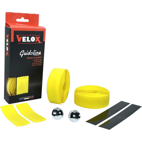 Velox styret fnug Cork Yellow - 1,75 m x 30 mm - Letvægt og dæmpning - Sporty cykeltilbehør