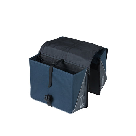Basilikum dobbelt cykelpose, vand -repellent, marineblå sort, 35L