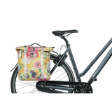 Basil Bloom Field dobbelt cykelpose, vandtæt, honninggul, 35L
